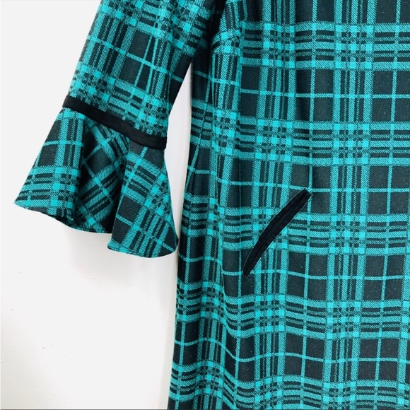 Tahari Plaid Holiday Dress - Picture 3 of 7